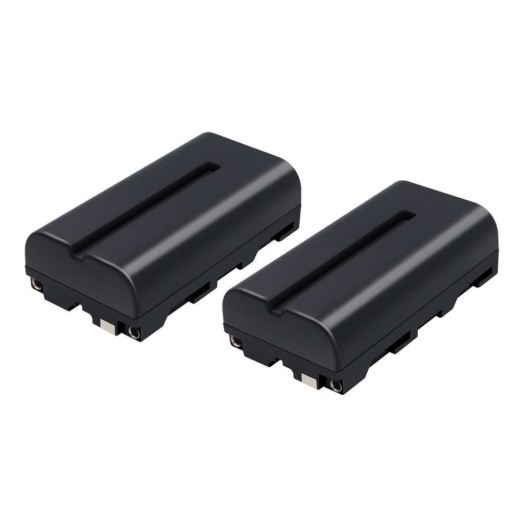 TURPOW NP-F550 NP-F570 NP-F530 NP-F330 Battery [ 2 Pack, 2900mAh ] Compatible with Sony CCD-RV100 CCD-RV200 CCD-SC5 CCD-SC6 CCD-SC55 CCD-SC65 CCD-TRV66 CCD-TRV67 DCM-M1 DCR-SC100 LED Video Light
