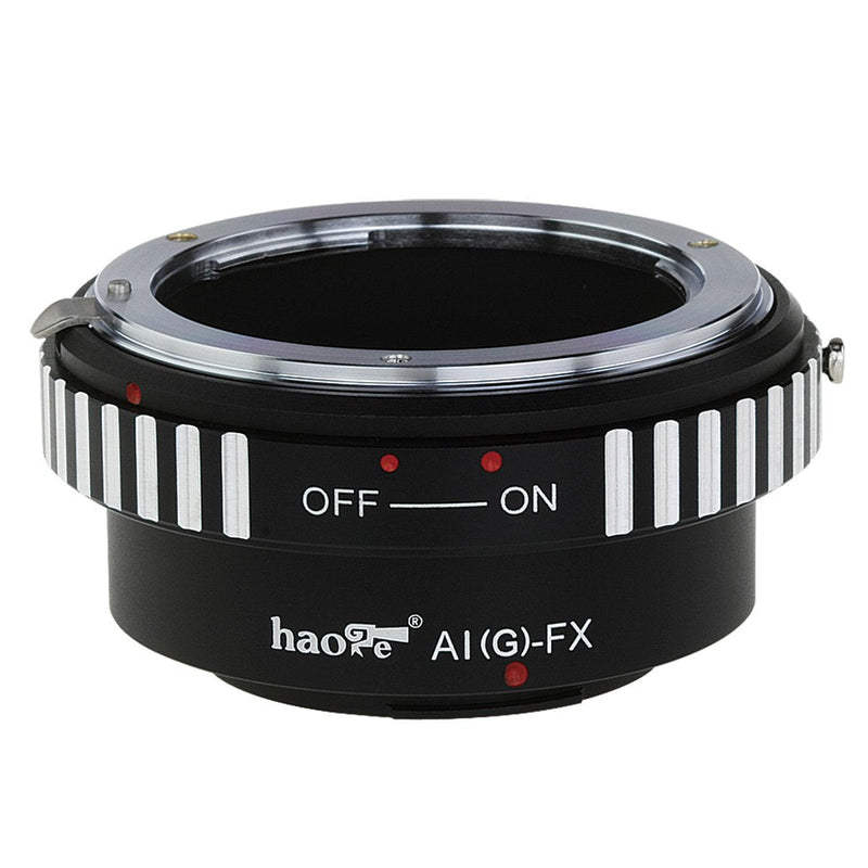 Haoge Lens Mount Adapter for Nikon Nikkor G/F/AI/AIS/D Lens to Fujifilm Fuji X FX Mount Camera as X-A5 X-A10 X-A20 X-E1 X-E2 X-E2s X-E3 X-H1 X-M1 X-Pro1 X-Pro2 X-T1 X-T2 X-T3 X-T10 X-T20 X-T30