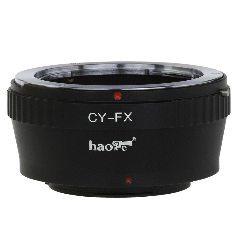 Haoge Lens Mount Adapter for Contax/Yashica C/Y CY Mount Lens to Fujifilm Fuji X FX Mount Camera as X-A5 X-A10 X-A20 X-E1 X-E2 X-E2s X-E3 X-H1 X-M1 X-Pro1 X-Pro2 X-T1 X-T2 X-T3 X-T10 X-T20 X-T30