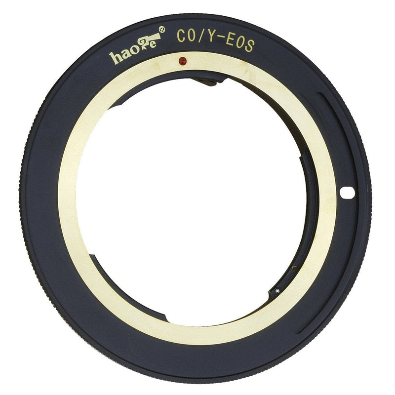 Haoge Lens Mount Adapter for Contax/Yashica C/Y CY Mount Lens to Canon EOS Rebel 80D 70D 60D 50D 550D 500D 5D 5DS 7D EF EF-S Mount Camera Black