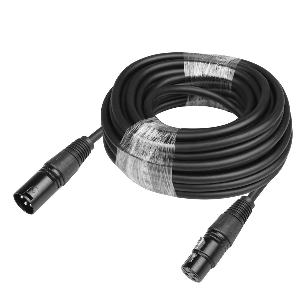 [AUSTRALIA] - 30ft 3 pin DMX Cable Male/Female XLR Connector Stage Lighting Data Signal Wire for Spotlight Par Light Moving Head Light 