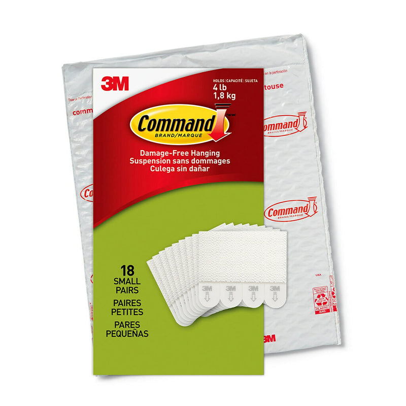 Command Picture Hanging Strips, 18-Pairs (36-Strips), Decorate Damage-Free, Easy to Open Packaging 18 Pairs White