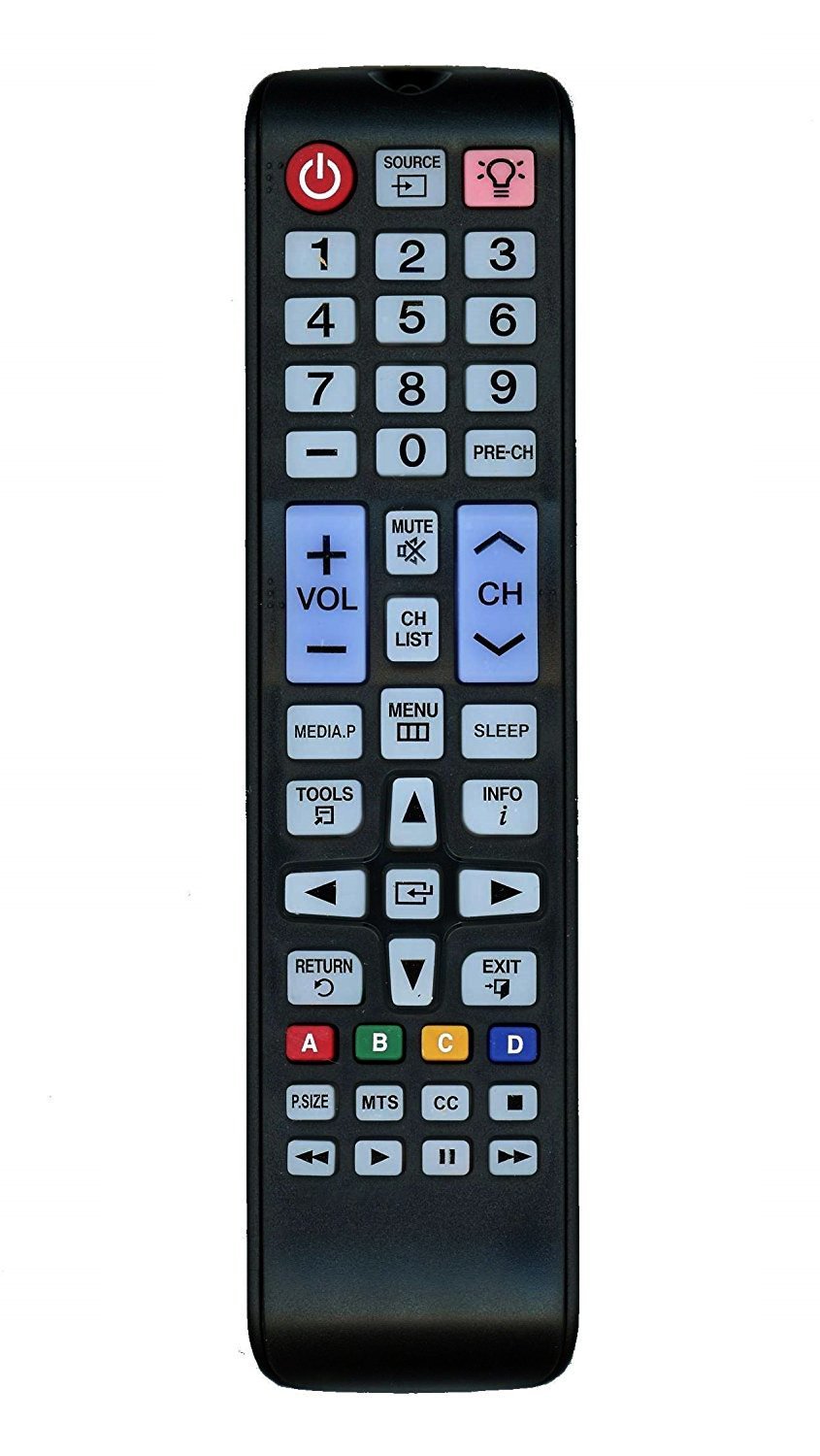 Replacement Remote Controller fit for UN24H4000 UN24H4000AF UN28H4000 Samsung LED TV (2014 Model)