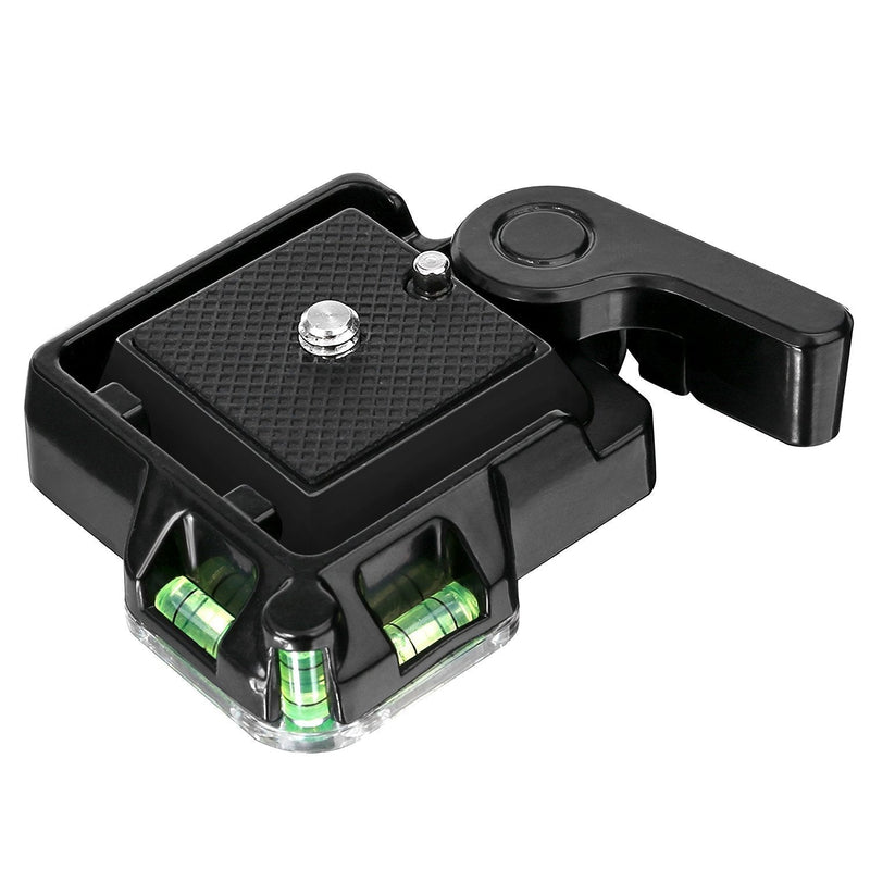 [AUSTRALIA] - Konsait Camera Camcorder Tripod Monopod Ball Head QR-40 Quick Release Plate Clamp Adapter with Plate Double Insurance Button for DSLR Camera Tripod Ball Head 