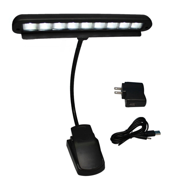 Vshinic music stand light,music stand led light clip on, piano light 9 LED Book Lights Adjustable Neck Reading Light Desk Lamp