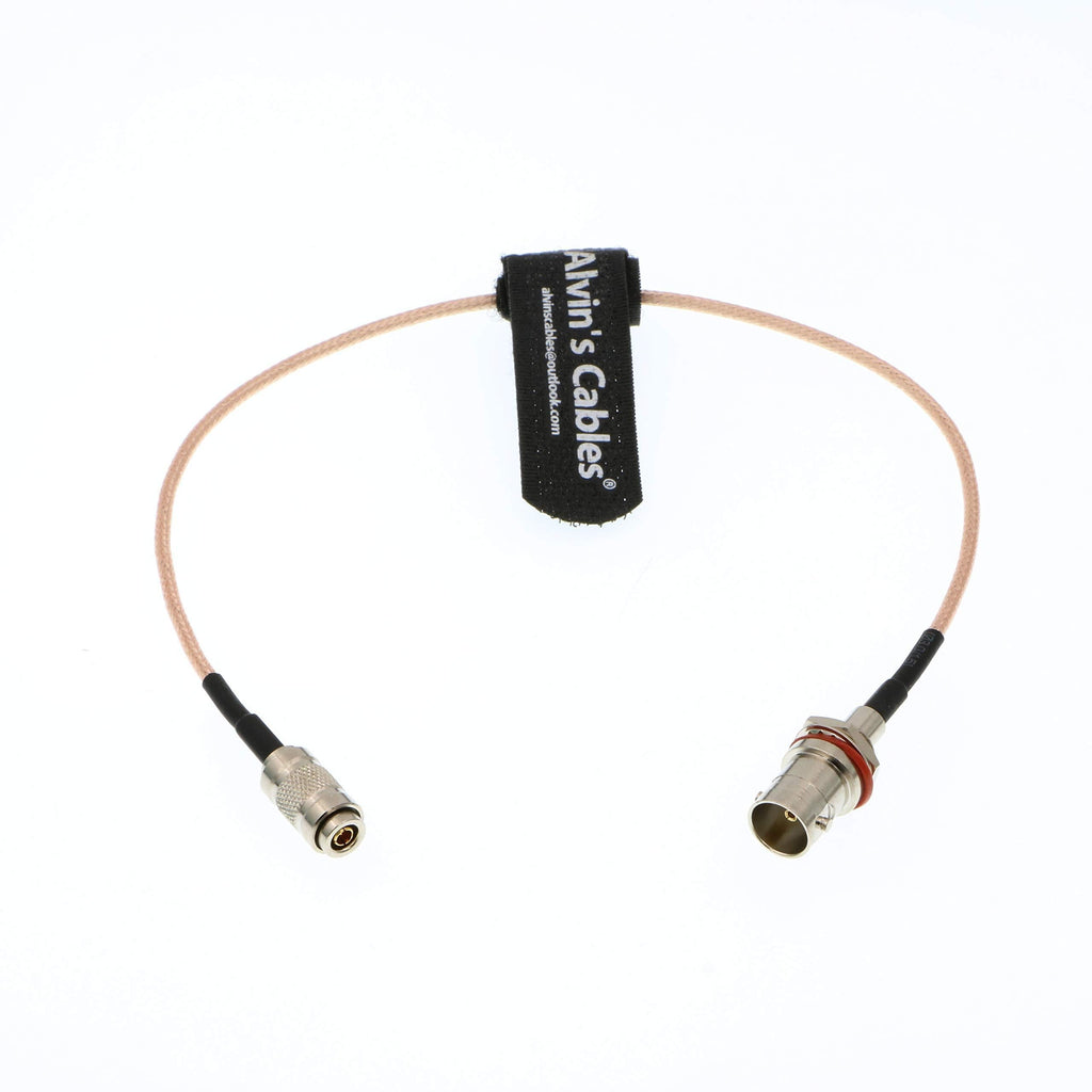 Alvin's Cables BNC Female to DIN 1.0 2.3 Male RG179 Cable 75 Ohm for Blackmagic Straight DIN