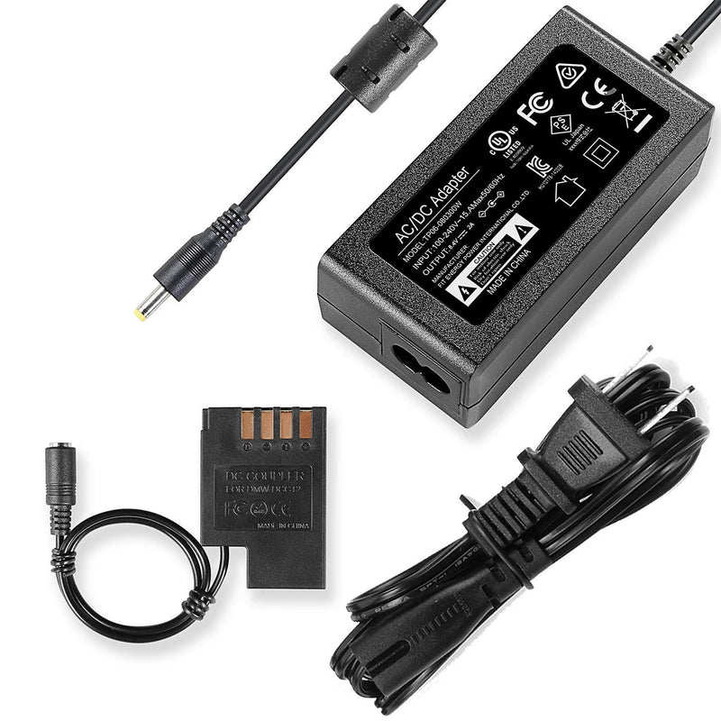 F1TP DMW-AC10 DMW-DCC12 AC Power Adapter DMW-BLF19 BLF19E BLF19PP Dummy Battery Kit Replacement for Panasonic Lumix DMC-GH3, DMC-GH4, DMC-GH5, DMC-GH5S, DC-G9 Cameras