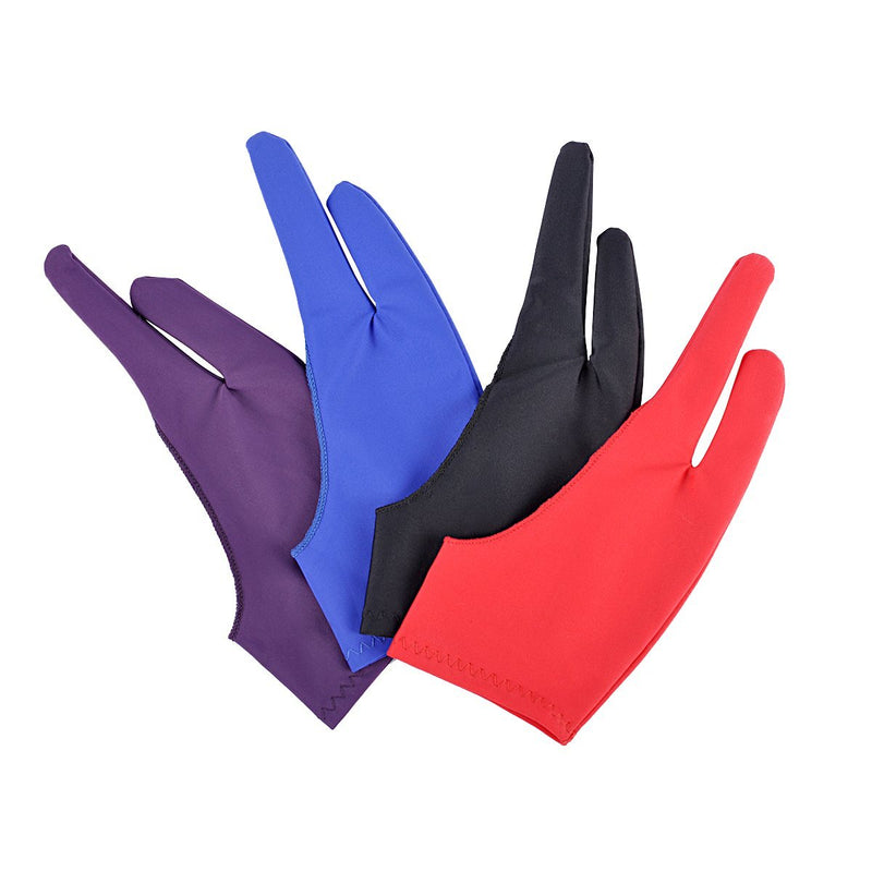 eZAKKA Tablet Drawing Glove, Artist Glove for Graphic Tablet Art Creation Pen Display and iPad Pro Pencil(Blue,Red, Black,Purple)
