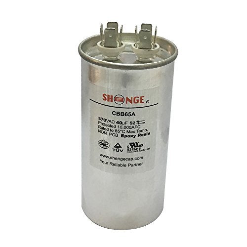 Motor Run Capacitor 40mfd 370V VAC Volt 40uf Round