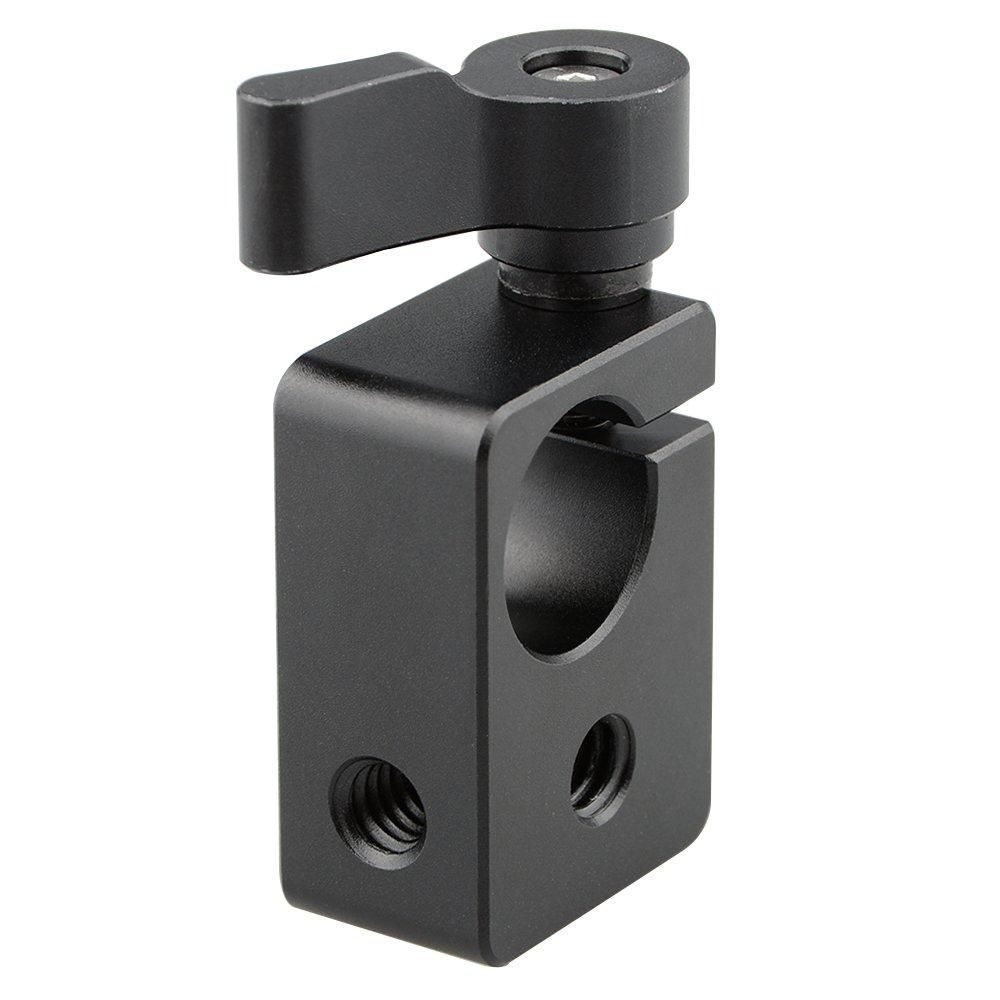 CAMVATE 15mm Single Rod Clamp for Camera DIY Accessories(Black)