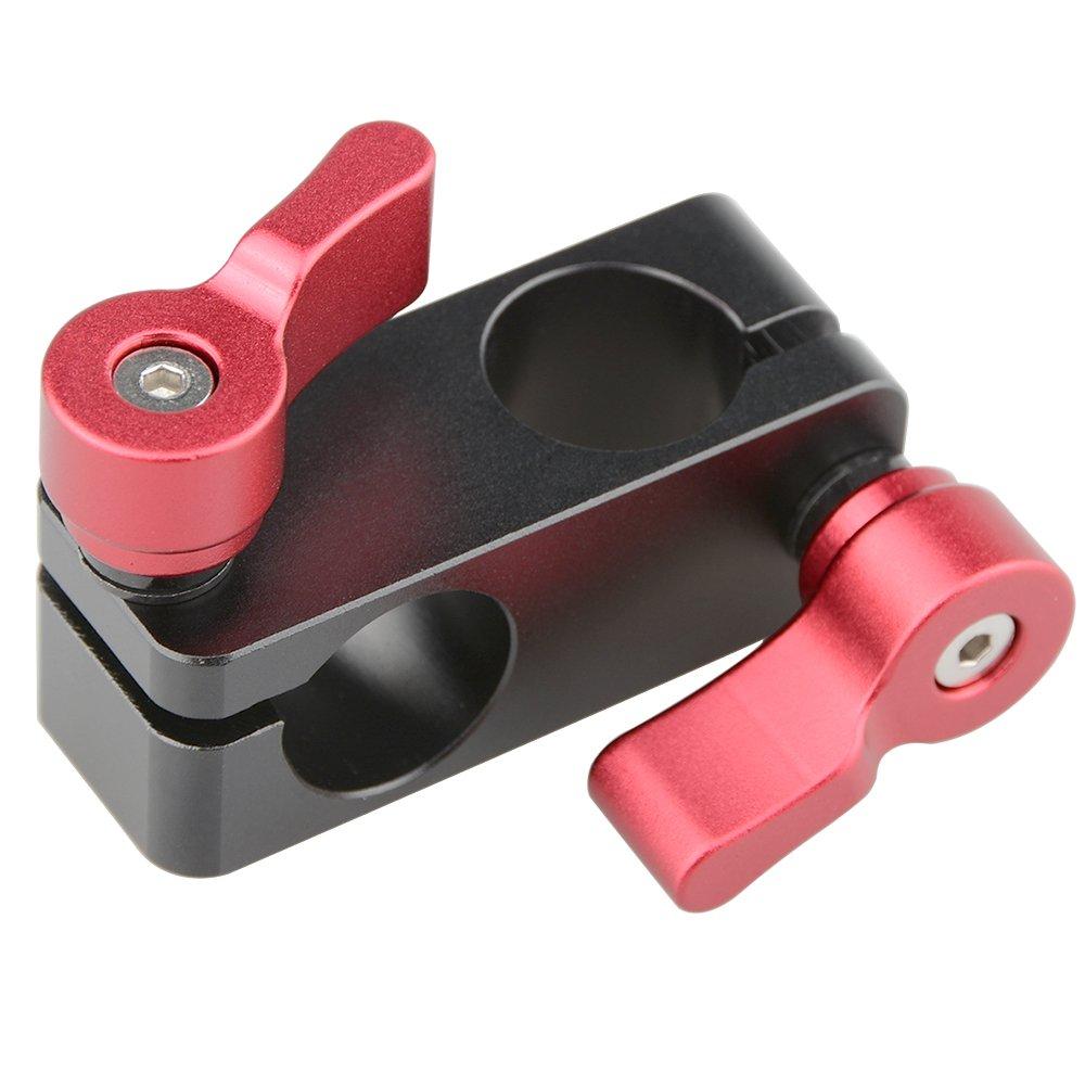 CAMVATE Right Angle Rod Clamp 15mm Rod 90 Degree Rotate for Video Camera DSLR Rig