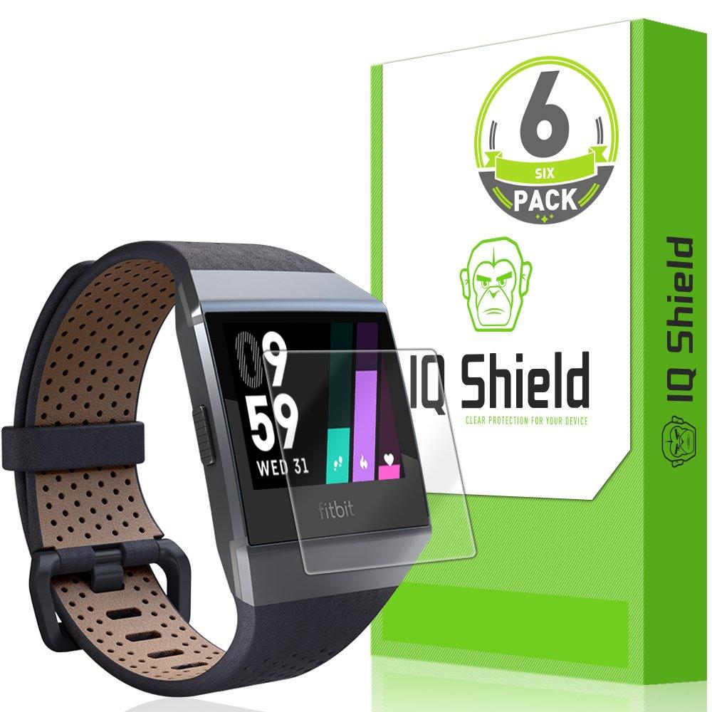 IQShield Screen Protector Compatible with Fitbit Ionic (6-Pack) Anti-Bubble Clear Film