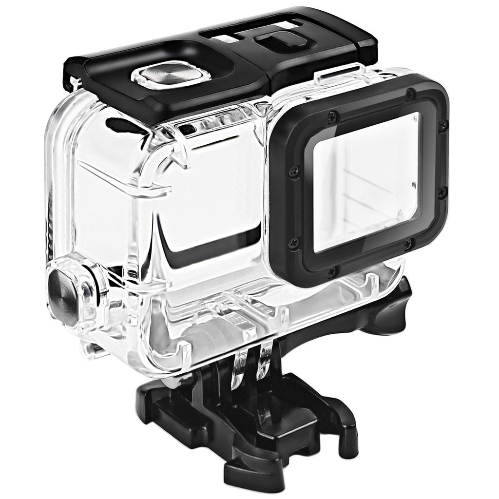 FitStill Double Lock Waterproof Housing for GoPro Hero 2018/7/6/5 Black, Protective 45m Underwater Dive Case Shell with Bracket Accessories for Go Pro Hero7 Hero6 Hero5 Action Camera 【DOUBLE LOCK】 Hero 7/6/5 Black Dive Case
