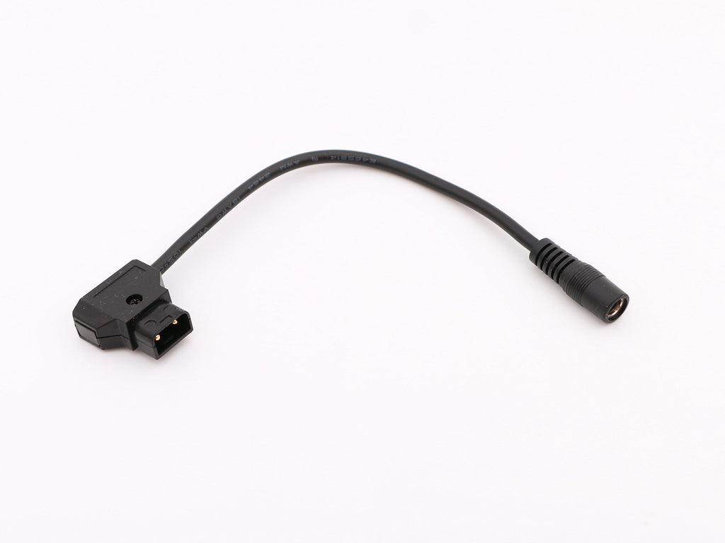 Male D-Tap DC Power Cable 5.9 inch DC Female 5.5/2.1mm Jack for Photography Monitor Light