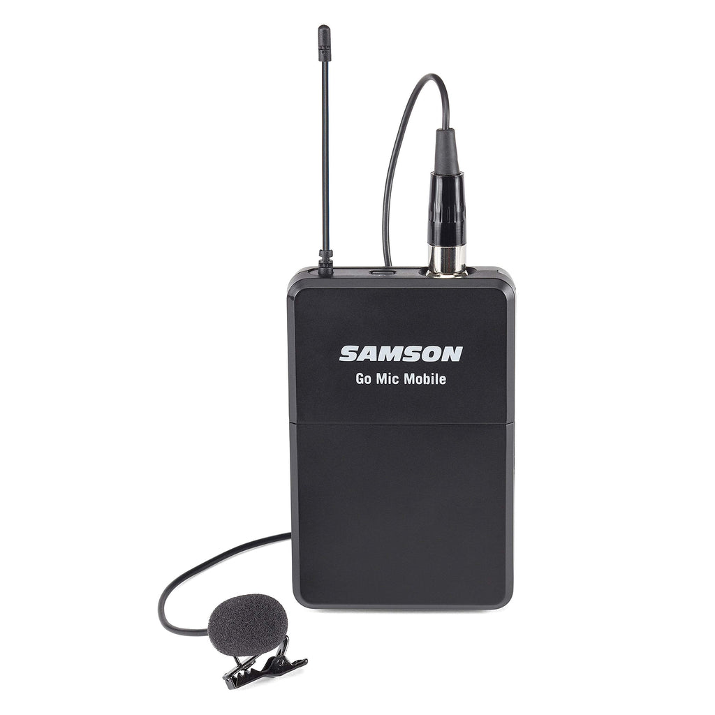 Samson Technologies Go Mic Mobile PXD2 Wireless Beltpack Transmitter with LM8 Lavalier Microphone