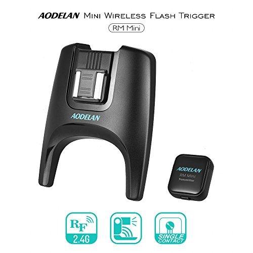 AODELAN Mini Flash Trigger for Canon EOS R, 6D, 7D Mark II, 7D, 60Da, 5D Mark IV, 5D Mark III, 5DS, 5D Mark II, 5D, 6D Mark II, Nikon D850, D810, D800; Sony a7M3, a7RM3, a9, a6500,a6300, a7sM2 1TX 1RX