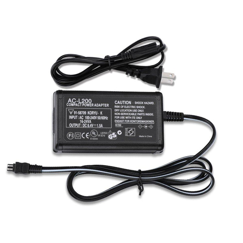 AC Power Adaptor Charger Compatible Sony HDR CX230 HDR-CX220 HDR-CX190 HDR-CX160 HDR-CX155 HDR-CX150 HDR-CX130 HDR-CX115 HDR-CX110 HDR-CX100, HDR-SR12, DCR-SR42 SR45 SR46 SR47 Handycam Camcorder