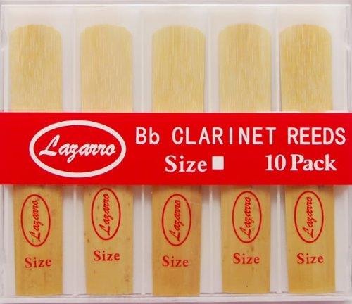 Lazarro C-2.5-R Clarinet Reeds Size 2.5, Strength 2 1/2, Box of 10 - All Sizes Available