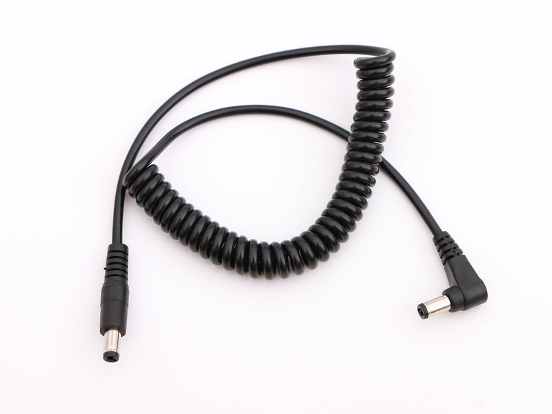 5.5/2.5mm DC Coiled Power Cable BMCC Cable DC Male Angled& Straight Plug Jack