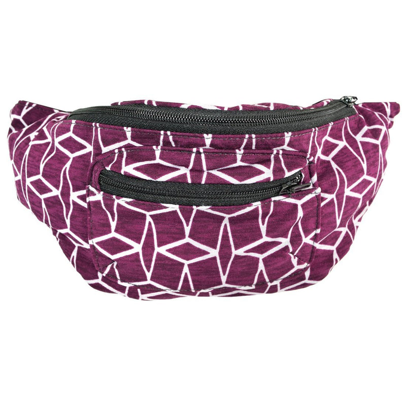 Funky Smuggler's Fanny Pack, Hidden Pocket, Party, Boho Chic & Handmade Purple Vectors