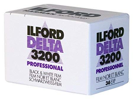 Ilford 1887710 Delta 3200 Professional, Black and White Print Film, 135 (35 mm), ISO 3200, 36 Exposures 3-Pack