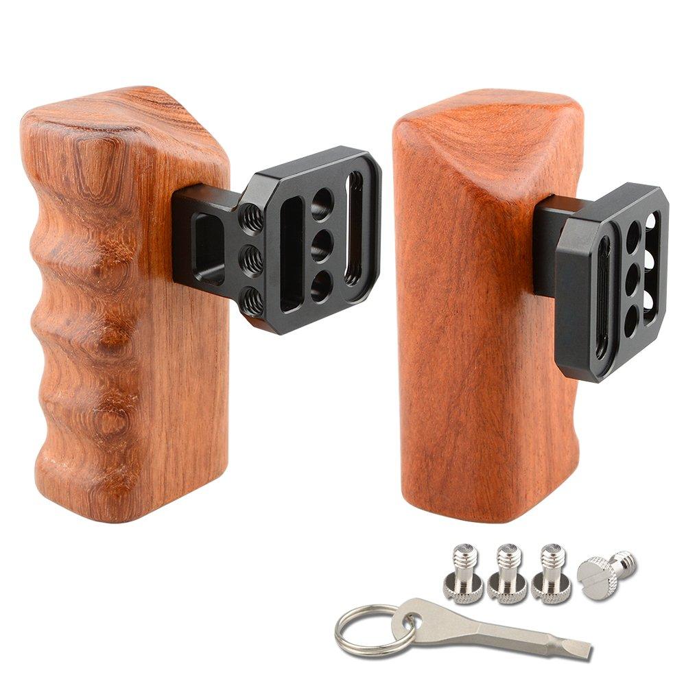 CAMVATE Wooden Handle Grips for Panasonic Camera GH Series(1 Pair)