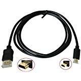 Golden Plated High Speed Micro HDMI Type D to HDMI Type A Male to Male Connector Cable/HD Video Cable for Sony Handycam HDR-CX220 HDR-CX240 HDR-CX330 HDR-CX380 HDR-PJ275 HDR-PJ670
