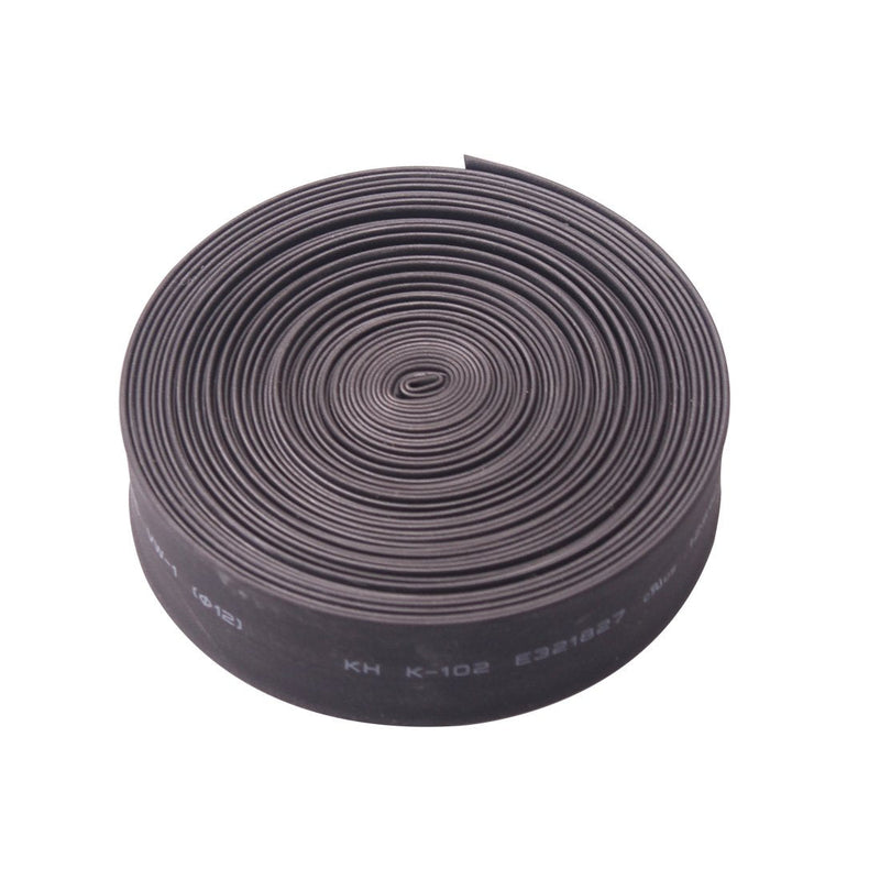 Heat Shrink Tube, Wire Wrap Electrical Cable Ratio 2:1 Heat Shrinkable Shrinking Sleeving Black (6M / 20Ft, Dia.16mm)
