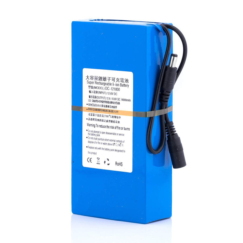 ABENIC Rechargeable 12V Battery 2A Lithium ion Battery Pack 18000mah for Notebook,Smart Cards, Telescope and More,