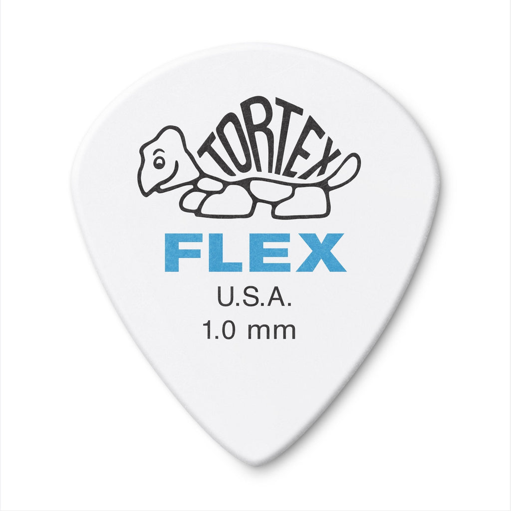 Jim Dunlop Tortex Flex Jazz III, 1.0mm, White Guitar Picks (468P1.0)