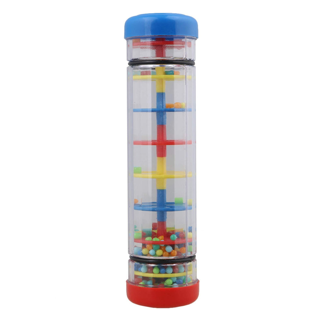 Yibuy 20 x 5.2cm Raindrops Rainmaker Tube Shaker Rainstick Toddler Musical Toy with Plastic Balls in Milticolor 20x5.2cm/7.87x2inch(LxW)