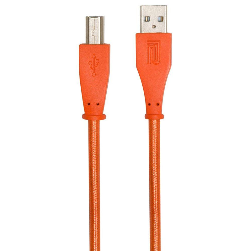Roland Interconnect Cable, USB-A to USB-B, Orange Woven, 3-Feet 3 ft RCC-3-UAUB