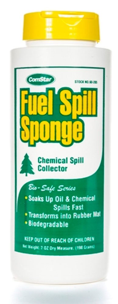 ComStar Fuel Oil Spill Sponge & Collector, Revolutionary Product That Soaks Up Oil, Chemical Spills, Making Clean-Up Quick & Turning Them Into A Rubber-Like Material, Made in USA, 8 Ounces (60-205)
