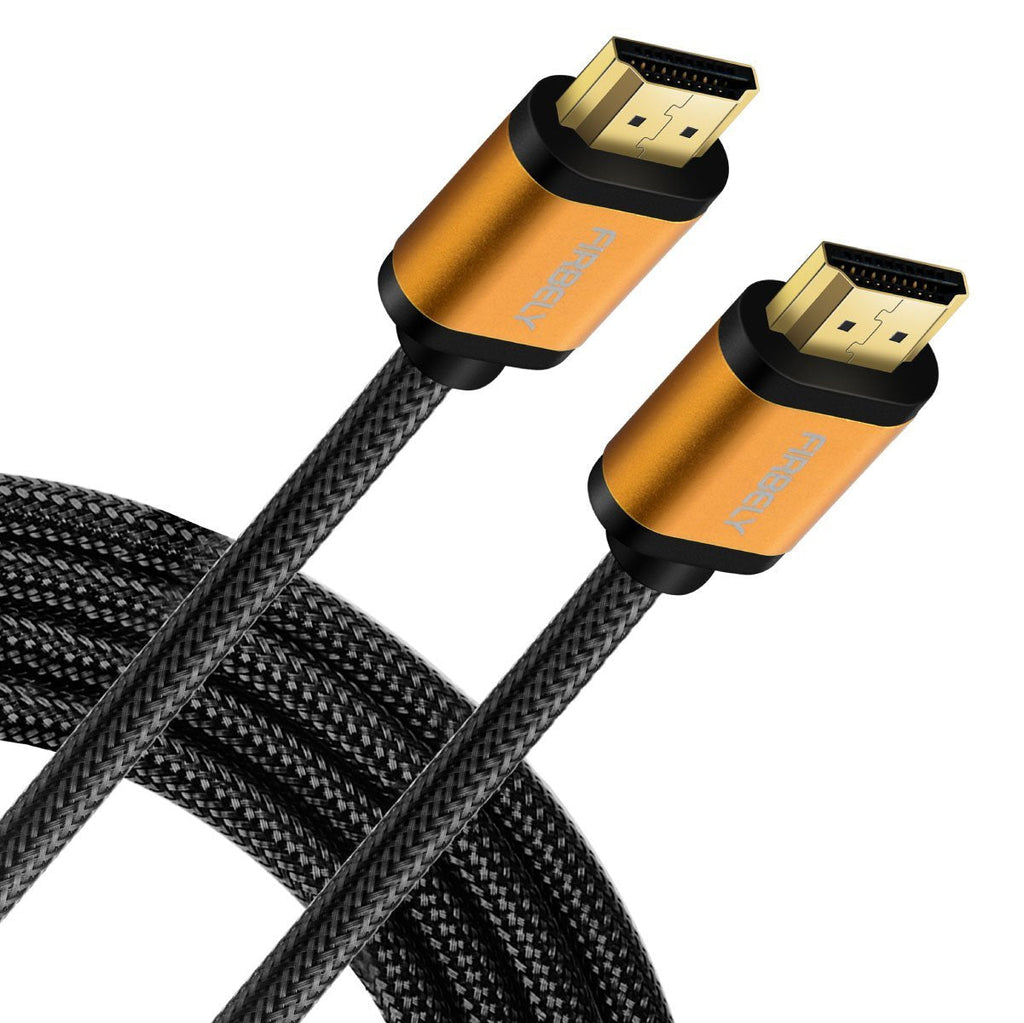 FIRBELY High Speed HDMI Cable- UHD HDMI Cord Braided Gold Plated Connector 60Hz Ultra High Speed 18Gbps Support Fire TV/Ethernet/Audio Return/Video 4K UHD 2160p HD 1080p 3D/Xbox Playstation 10 feet
