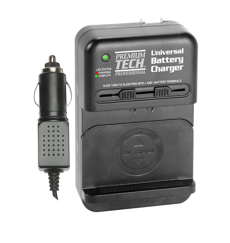 Premium-Tech PT-UNC Universal AC/DC Li-Ion Battery Charger with Car Plug