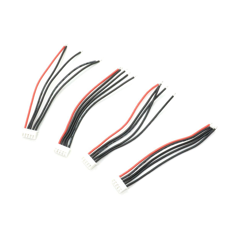 Pomeat 4S LiPo Battery Balance Charger Cable Lead Wire Connector, 14.8V, 4Pcs