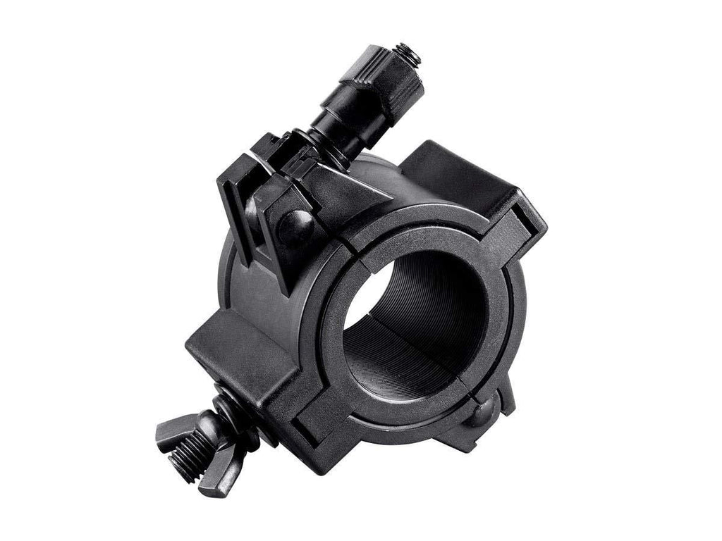 [AUSTRALIA] - Monoprice 601000 ABS Molded O-Clamp Black | with Low Profile Mounting, Fits Truss diameters of 1", 1.5", and 2" - Stage Right Series 