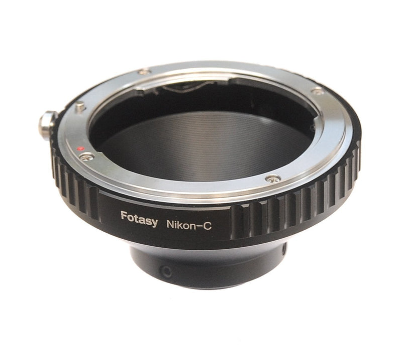 Fotasy NK Lens to C Mount Adapter, Nikon F Mount Lens to 16mm Cine Mount Adapter, Compatible with Cine Movie Making System/C Mount CCTV Camera/C-Mount Microscope Cameras