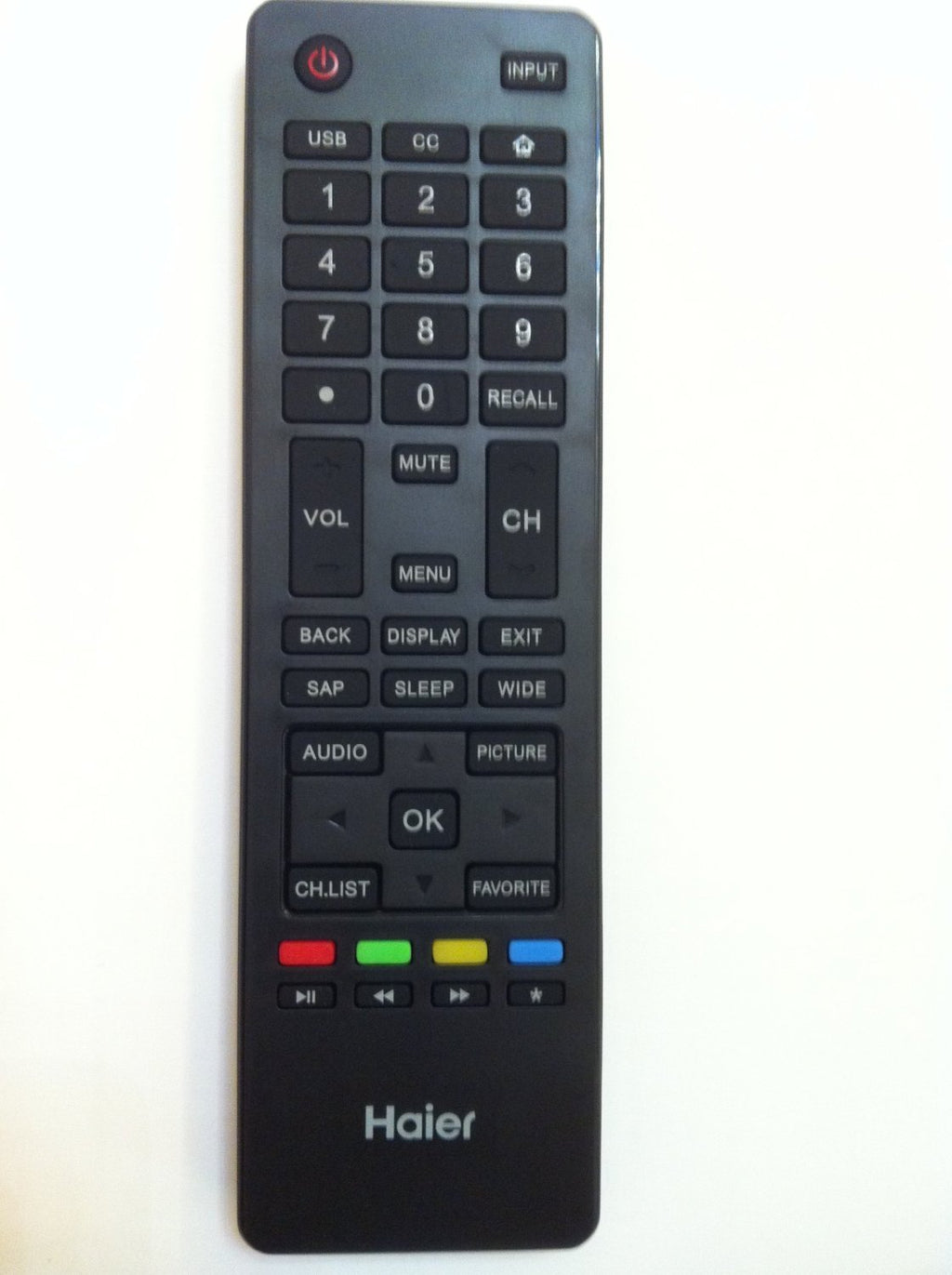 Smartby HAIER LCD led tv Remote Control HTR-A18M for 32D3000 LE32M600M20 LE32F32200 LE24M600M80 LE24F33800 LE39F32800 LE39M600M80 40D3500M 48D3500 LE48M600M80 LE50M600M80 55D3550 LE55M600M80