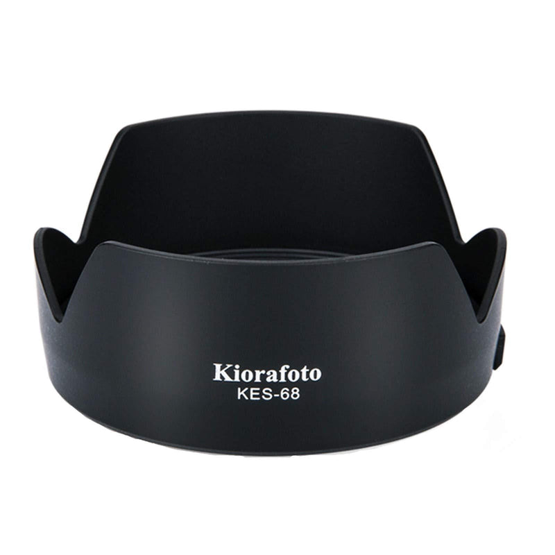 Kiorafoto Dedicated Bayonet Petal Flower Reversible Lens Hood Shade Protector for Canon EF 50mm f/1.8 STM Lens, Replaces Canon ES-68, with Button to Lock or Release