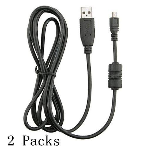 SN-RIGGOR 2 Packs Replacement USB Cable Cord For Olympus CB-USB1 Camedia 2112-DP, C-1, C-1 Zoom, C-2, C-200 Zoom, C-211 Zoom, C-700 UltraZoom, C-2040 Zoom, C-2100 UltraZoom, C-3000 Zoom C-3020 Zoom