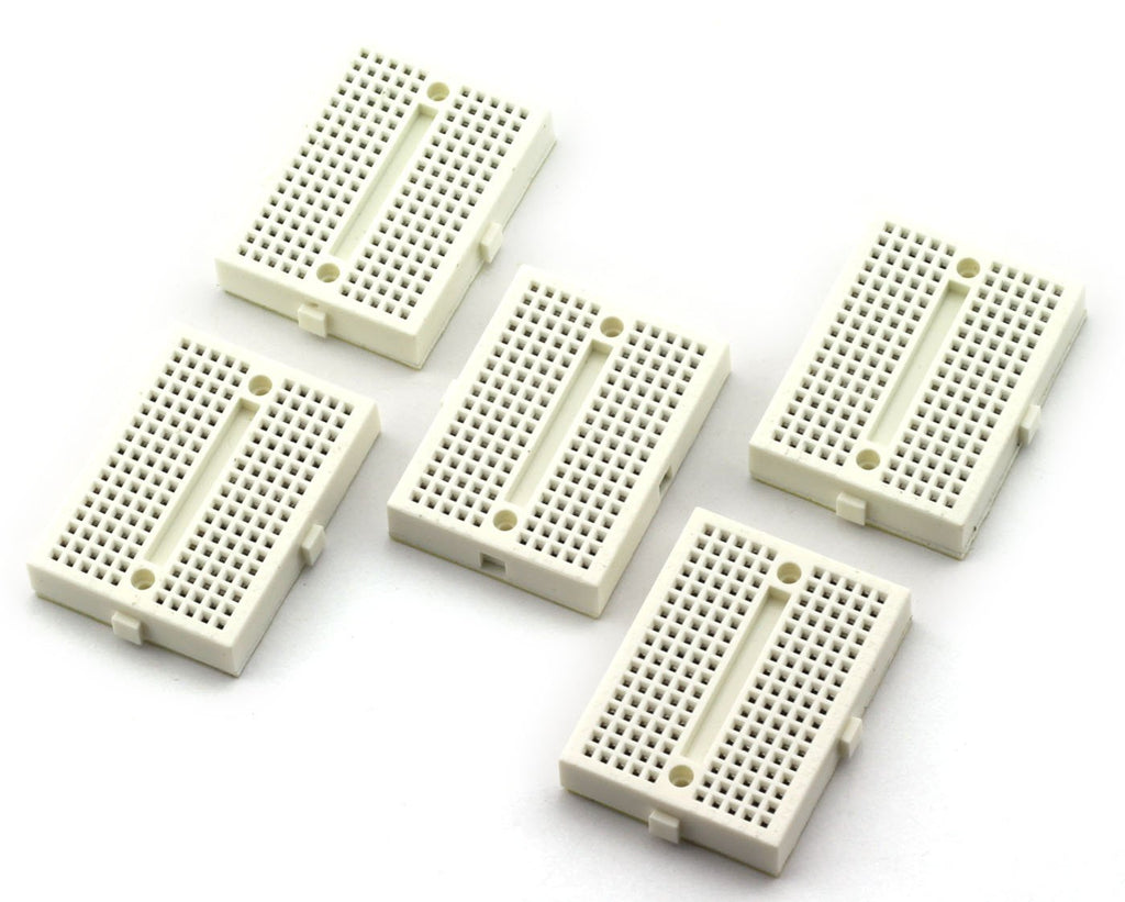 ZYAMY 5pcs 170 Tie Point Prototype Solderless PCB Breadboard Test Protoboard DIY Bread Board with Self-Adhesive Tape