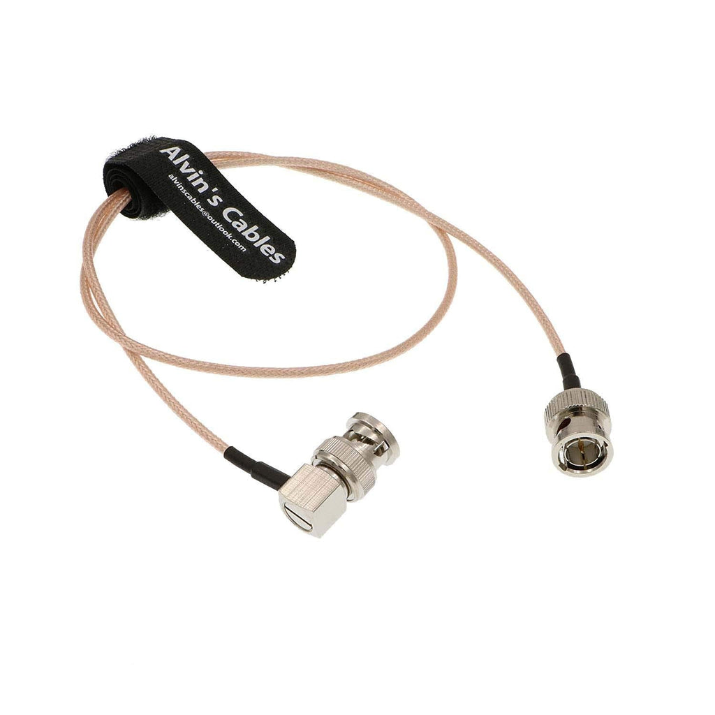 Blackmagic RG179 Coax BNC Male to Male Cable for BMCC Video Camera Straight to Right Angle 50CM