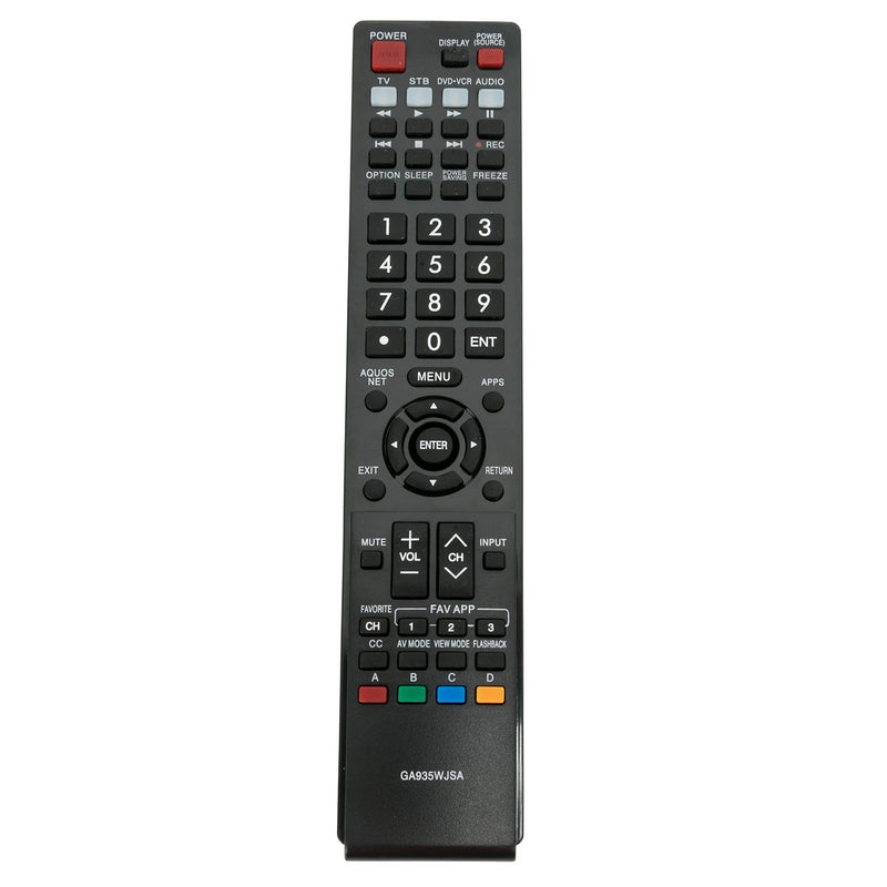 GA935WJSA Replacement Remote Control fit for Sharp AQUOS TV LC-70LE734U LC-40LE830U LC40LE830UN LC46LE830UN LC52LE830UN LC60LE830UN LC-46LE830U LC-52LE830U LC-60LE830U LC-40LE832U