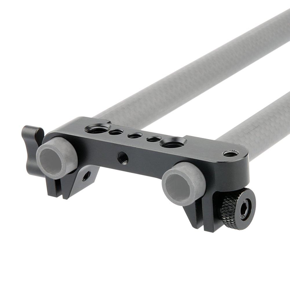 NICEYRIG 15mm Rod Clamp Rail Block for 15mm Rod Rail Support System EVF DSLR Rig Follow Focus Applicable Sony Camera Rig
