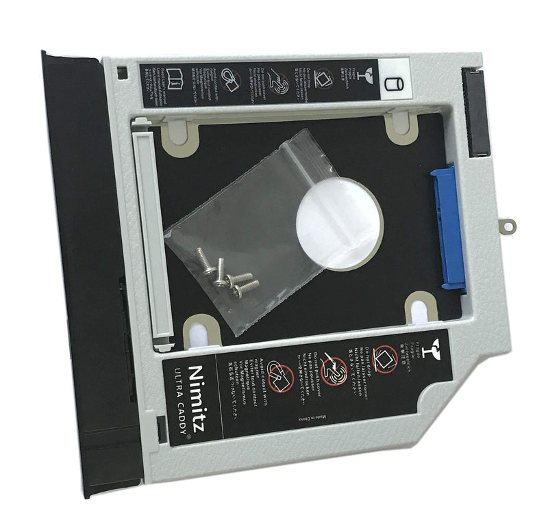Nimitz 2nd HDD SSD Hard Drive Caddy Compatible with Lenovo Ideapad 110-15 ISK/IKB with Bezel/Bracket