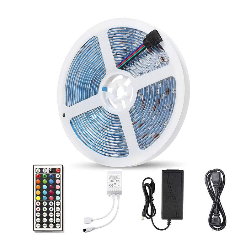 [AUSTRALIA] - AMAZING POWER StripSun LED Strip Lights SMD 5050 Waterproof 16.4ft 5M 300leds RGB Color Changing Flexible LED Rope Lights with 44Key Remote Strip Light 