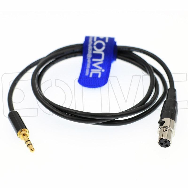 [AUSTRALIA] - Eonvic 3.5mm 1/8" TRS Male Plug to 3 pin Mini-XLR Female Pro Lapel Mic Audio Cable (100cm/39inch) 100cm/39inch 