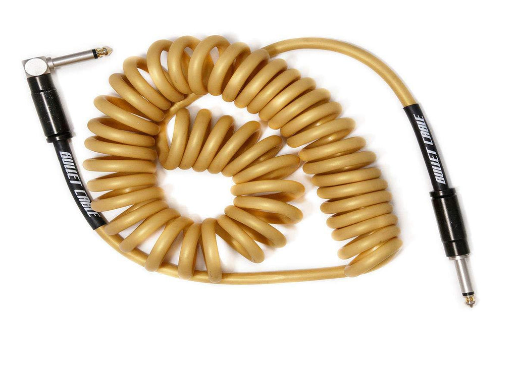 [AUSTRALIA] - Bullet Cable Mini Coil 15' Instrument Cable Gold 