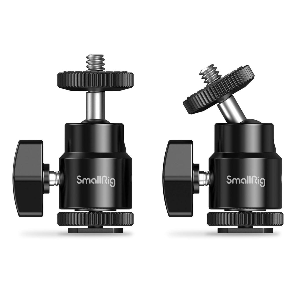 SMALLRIG 1/4" Camera Hot Shoe Mount with Additional 1/4" Screw (2pcs Pack) - 2059 2pcs pack